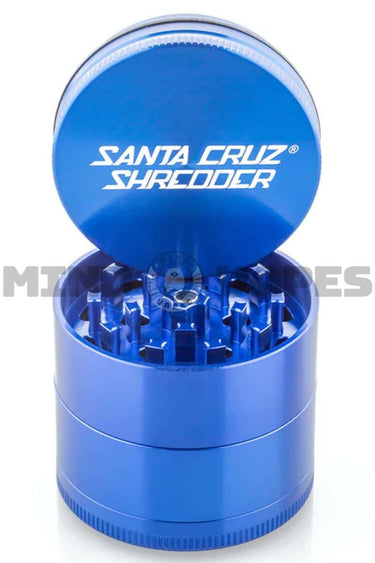 Santa Cruz Shredder - 4 Piece JUMBO Dry Herb Grinder Blue